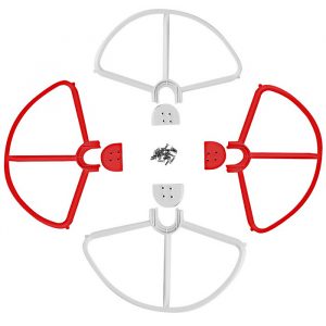 4 Quick Release Propeller Protection Guard for DJI Phantom 1 2 3 RED WHITE