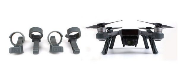 4 Sunnylife Extended Landing Skid Stabilizer for DJI Spark GRAY