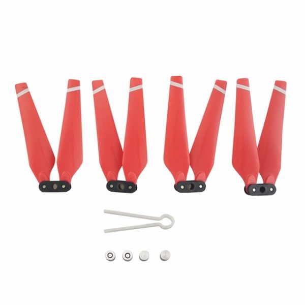 4pcs 2x CW Clockwise 2x CCW Counter Clockwise Foldable Propeller for Hubsan H501S MJX B2W B2C RED