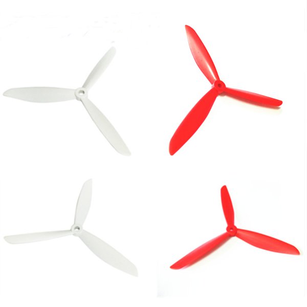 4pcs 3 Blade Propeller 2CW Clockwise 2CCW Counter Clockwise for Cheerson CX 20 WHITE RED