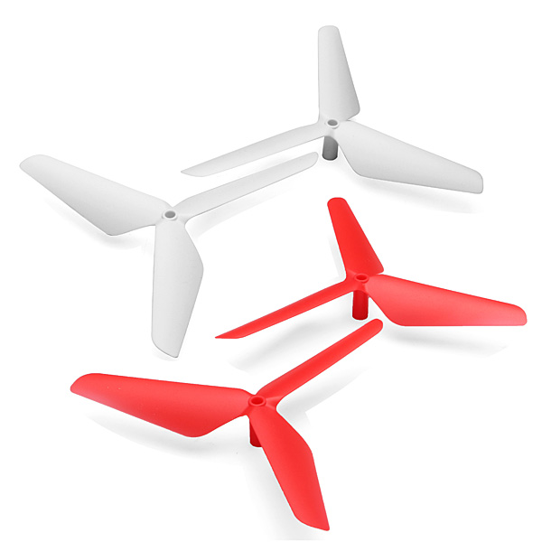 4pcs 3 Blade Propeller for Syma X5C JJRC H5C WHITE RED
