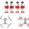 4pcs 7238F Quick Release Propeller for Mavic Air 2 WHITE RED