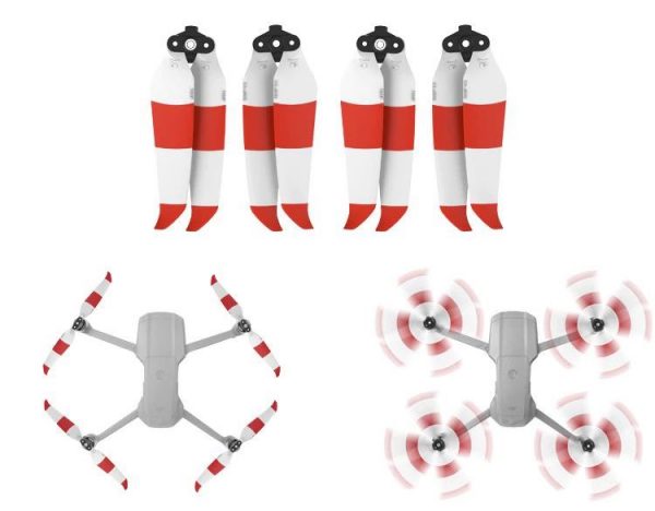 4pcs 7238F Quick Release Propeller for Mavic Air 2 WHITE RED