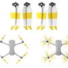 4pcs 7238F Quick Release Propeller for Mavic Air 2 WHITE YELLOW