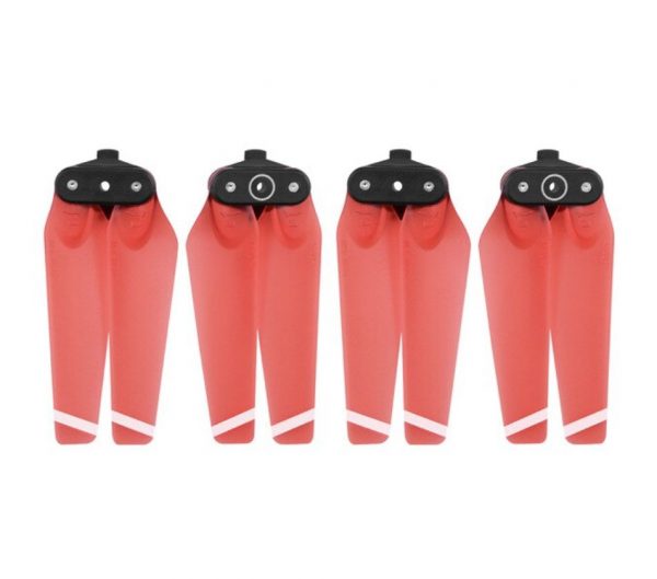4pcs CW Clockwise CCW Counter Clockwise 4730F Quick Release Foldable Propeller for DJI Spark TRANSPARENT RED