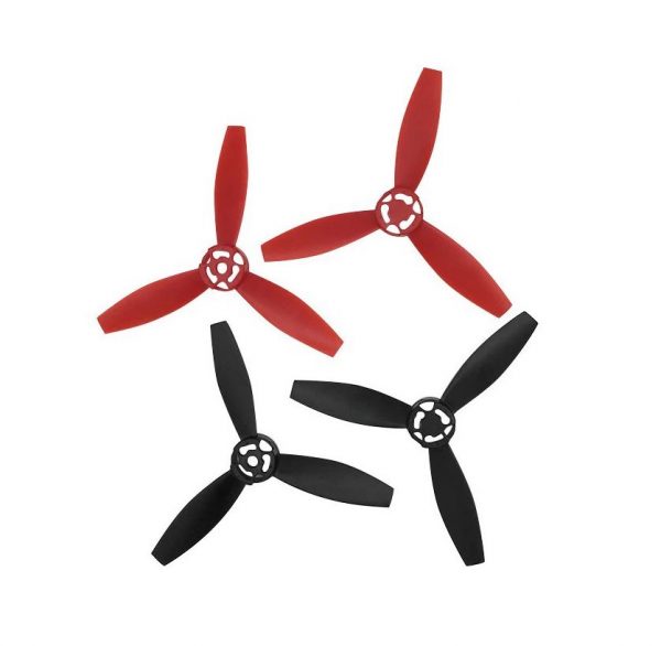 4pcs CW Clockwise CCW Counter Clockwise Propeller for Parrot Bebop 2 Drone black red