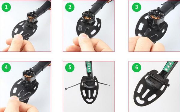 4pcs Carbon Fiber Motor Protection Plate for Parrot Bebop 2 Drone 3