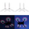 4pcs LED Flash 3 Blade Propeller for Parrot Bebop 2