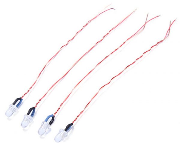 4pcs LED lights for Hubsan X4 H107C H107L 2