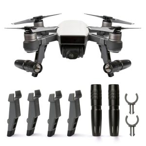 4pcs Landing Skid Extension Set 2 LED Lights for DJI Spark