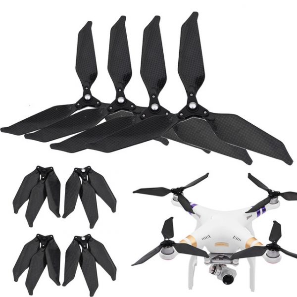 4pcs Low Noise Self Locking 3 Blade Foldable Carbon Fiber Propeller for DJI Phantom 1 2 3