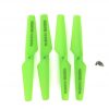 4pcs Propeller 2xCW Clockwise and 2xCCW Counter Clockwise for Syma X5 X5C X5SC X5SW GREEN