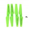 4pcs Propeller 2xCW Clockwise and 2xCCW Counter Clockwise for Syma X5 X5C X5SC X5SW GREEN