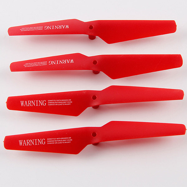 4pcs Propeller 2xCW Clockwise and 2xCCW Counter Clockwise for Syma X5C X5SC X5SW RED