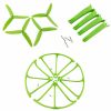 4pcs Propeller 4pcs Protection Guard 4pcs Landing Skid Set for Hubsan H502S GREEN