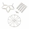 4pcs Propeller 4pcs Protection Guard 4pcs Landing Skid Set for Hubsan H502S WHITE