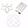 4pcs Propeller 4pcs Protection Guard 4pcs Landing Skid Set for MJX B2W B2C WHITE