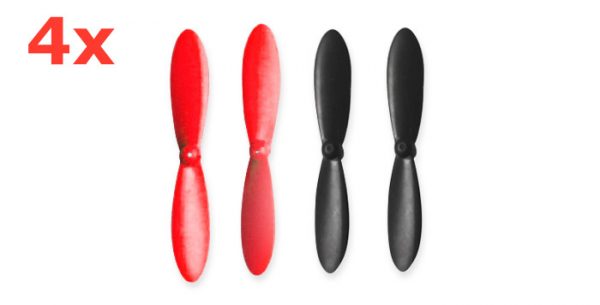 4pcs Propeller H30C 005 for JJRC H30C H30W BLACK RED