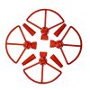 4pcs Propeller Protection Guard with 8mm and 38mm Extended Landing Gear for DJI Spark RED