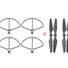 4pcs Quick Release Folding Propeller 4pcs Propeller Protection Guard for XIAOMI FIMI X8 SE BLACK