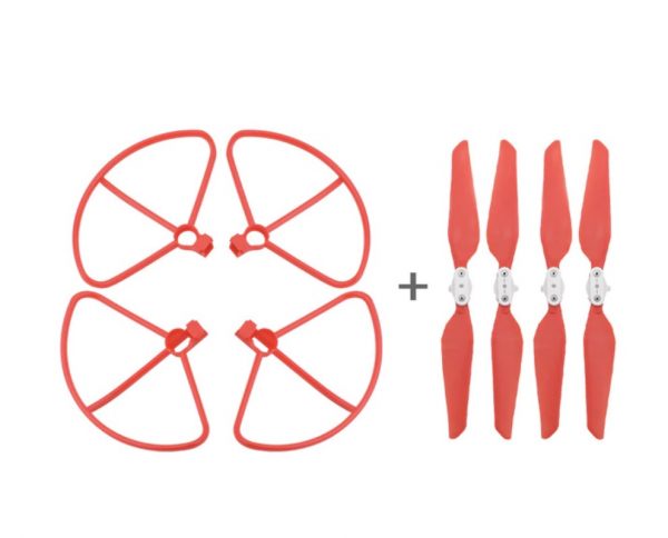 4pcs Quick Release Folding Propeller 4pcs Propeller Protection Guard for XIAOMI FIMI X8 SE RED
