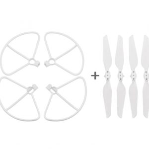 4pcs Quick Release Folding Propeller 4pcs Propeller Protection Guard for XIAOMI FIMI X8 SE WHITE