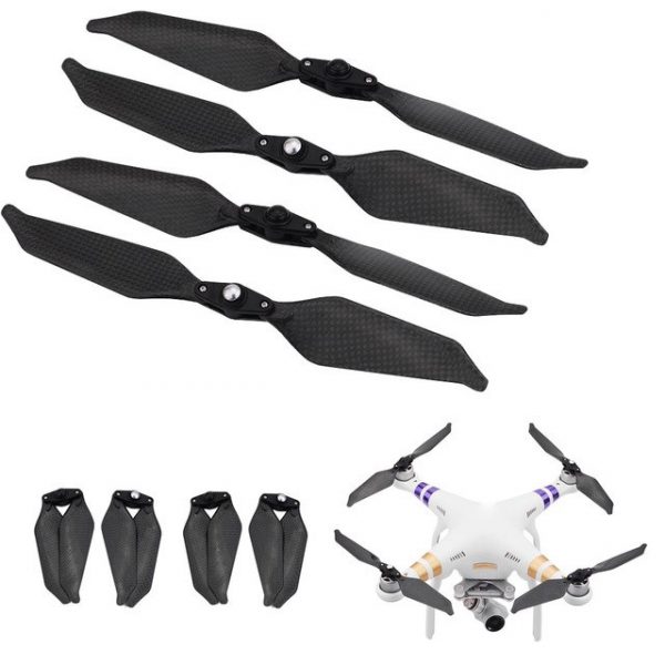 4pcs Self Locking Carbon Fiber Low Noise Foldable Propeller for DJI Phantom 1 2 3