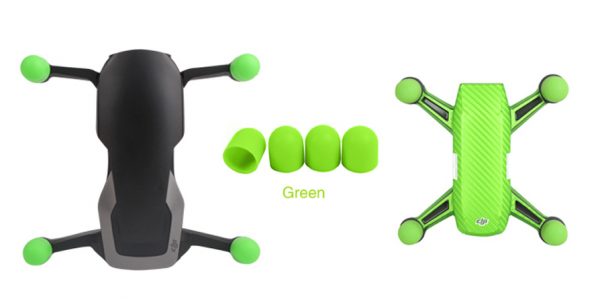 4pcs Soft Silicone Motor Protection Cover for DJI Mavic Air Spark GREEN