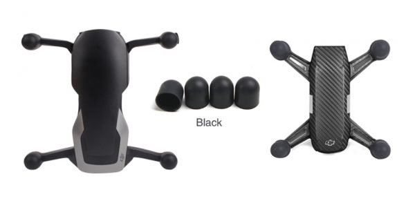4pcs Soft Silicone Motor Protector Cover for DJI Mavic Air Spark BLACK