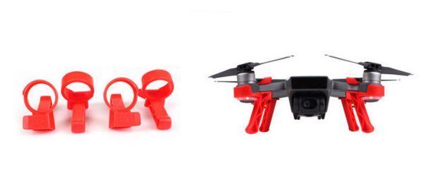 4pcs Sunnylife Landing Skid Stabilizers for DJI Spark RED