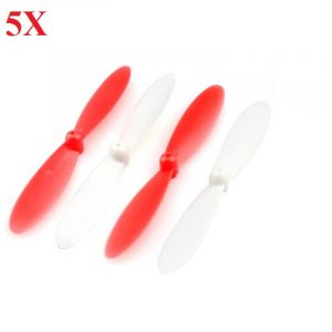 5 Sets of 4pcs Eachine 55mm Propeller for 7mm 85x20mm Coreless Motors RED WHITE