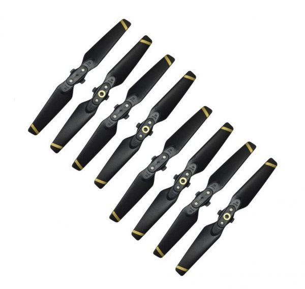 8pcs 4730F CW Clockwise CCW Counter Clockwise Quick Release Foldable Propeller for DJI Spark BLACK GOLD