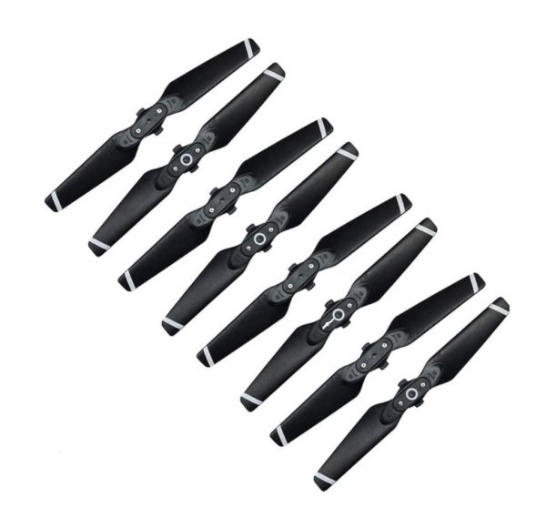 8pcs 4730F CW Clockwise CCW Counter Clockwise Quick Release Foldable Propeller for DJI Spark BLACK WHITE
