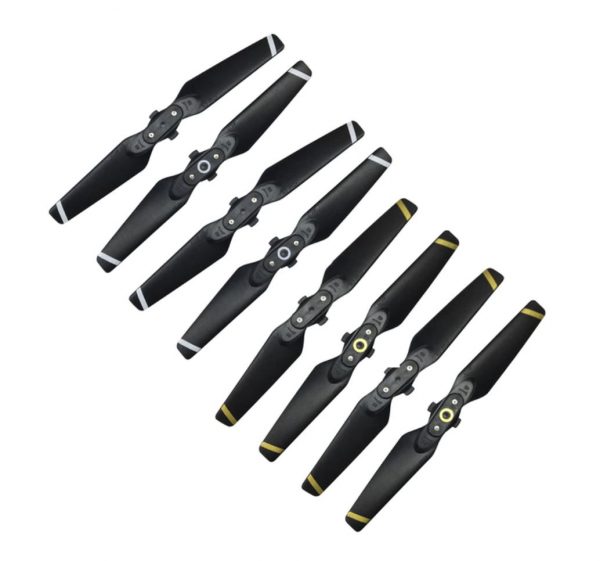 8pcs 4730F CW Clockwise CCW Counter Clockwise Quick Release Foldable Propeller for DJI Spark BLACK WHITE BLACK GOLD