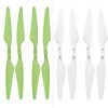 8pcs Quick Release Foldable Propeller for Hubsan H117S Zino GREEN WHITE