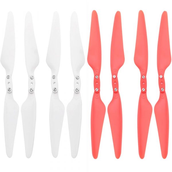 8pcs Quick Release Foldable Propeller for Hubsan H117S Zino WHITE RED