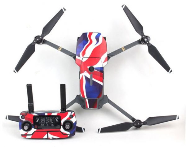 Body Shell and Remote Controller Stickers for DJI Mavic Pro British Flag