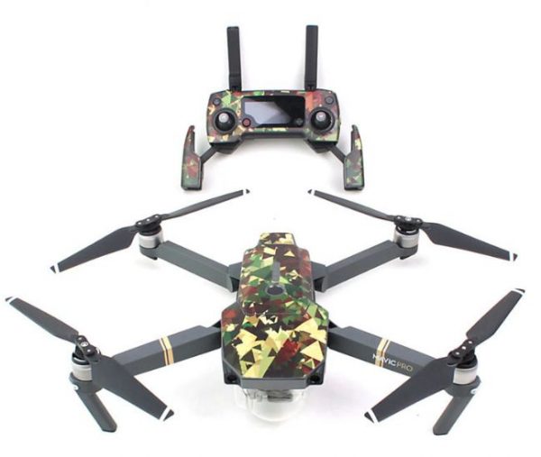 Body Shell and Remote Controller Stickers for DJI Mavic Pro Camouflage