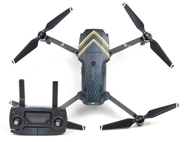 Body Shell and Remote Controller Stickers for DJI Mavic Pro Carbon Fiber