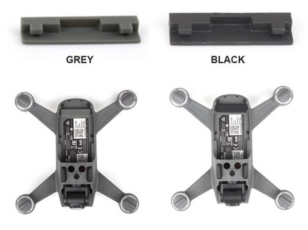 Drone Body Battery Charging Port Dust Proof Silicone Protection Cover for DJI Spark GRAY