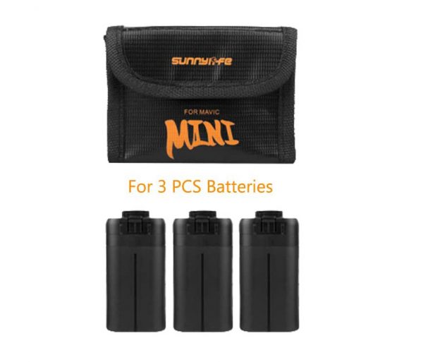 Explosion Proof Protection Bag for DJI Mavic Mini for 3 BATTERIES