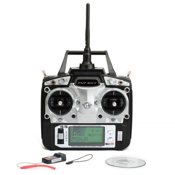 Flysky FS T6 V2 24GHz 6CH Mode 2 Transmitter Remote Controller for Syma X1 Wltoys V959 2