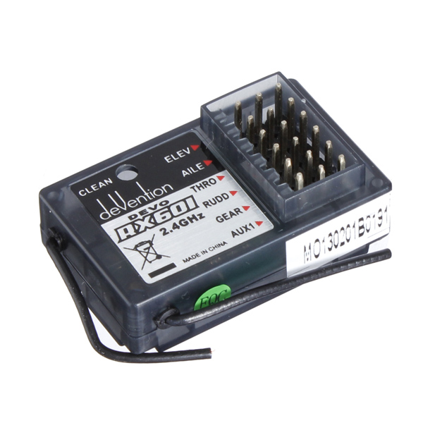RX601 24Ghz 6CH Receiver for Walkera DEVO 6 7 8 10 12 Remote Controller
