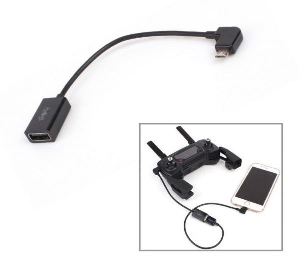 Remote Controller to Smartphone Tablet USB Data Converter Cable for DJI Spark ​​Mavic