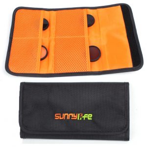 Sunnylife Lens Filter Waterproof Storage Bag for DJI Phantom 3 4 Inspire Mavic OSMO X3 X5 FOR 4 FILTERS