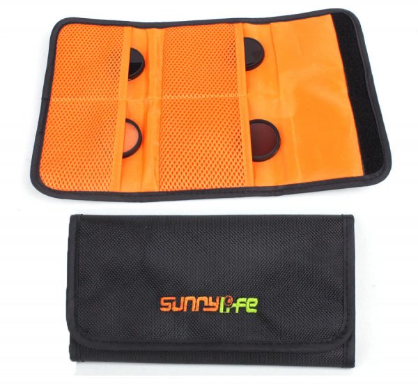 Sunnylife Lens Filter Waterproof Storage Bag for DJI Phantom 3 4 Inspire Mavic OSMO X3 X5 FOR 4 FILTERS