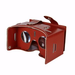 TOCHIC 3D Leather Virtual Reality Glasses for 4 55 Inch Smartphones RED 3