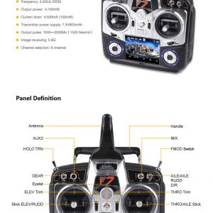 Walkera DEVO F7 7CH 58G Transmitter Remote Controller with LCD Display 3