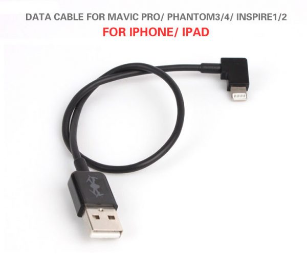 iOS iPhone iPad Data Transmission Cable for DJI Spark Mavic Pro Phantom 3 4 Inspire