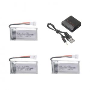 3pcs 3.7V 450mAh Battery 5 in 1 Charger for Hubsan H107 JJRC H31 H6C Eachine E33 E33C Wltoys U816A V252 KY101